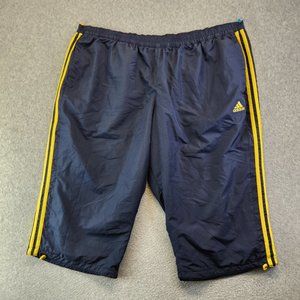 Adidas Shorts Mens XXL Adjustable Strap Leg Retro Track (no tag / waist ~46-48”)